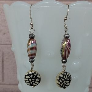 Fun Dangly Decorative Beads on silver Tone